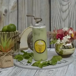علبة عصير ليمون نعناع