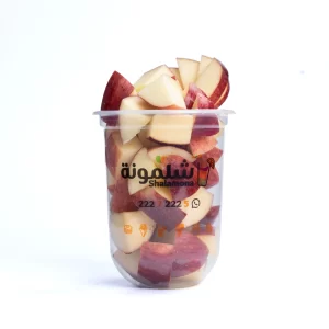 قطع تفاح أحمر